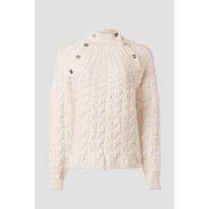 Maje Button Cable Knit Sweater - Size 0